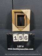 GOLD & BLACK PAINTED, CARVED WOODEN FRAME 10 X 12