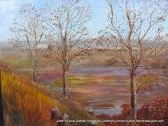 POND LANDSCAPE (OLD PAINTING)