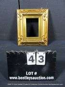GOLD PAINTED, CARVED ORNATE WOODEN FRAME 11 X 13
