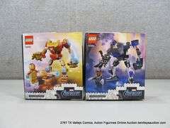 LOT: (2) LEGO MARVEL AVENGERS BLACK PANTHER & IRONMAN