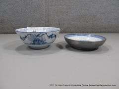 LOT: 2 CERAMIC ORIENTAL BOWLS, 1 IS A DRAGON CERAMIC/METAL