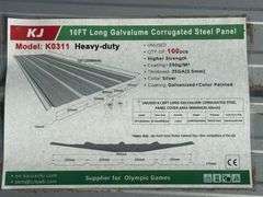 2025 KJ GALVLUME CORRUGATED STEEL PANEL MODEL: K0311, 10', (100 PCS)