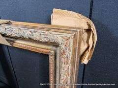 BRONZE PAINTED, CARVED ORNATE WOODEN FRAME 27 X 33