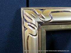 GOLD PAINTED, CARVED ORNATE WOODEN FRAME 11 X 13