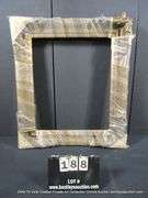 BRONZE PAINTED, CARVED ORNATE WOODEN FRAME - (WRAPPED IN PLASTIC) 28 X 32