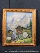 CHATEAU IN THE SWISS ALPS 15 X 17