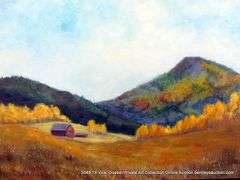 HILL LANDSCAPE IN AUTUMN