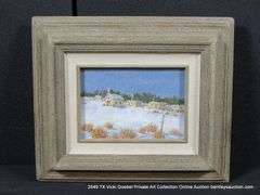 SMALL NM VILLAGE SNOWFALL 11 X 13