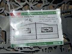 2025 KJ METAL FARM DELIVERY GATE - DEER MOTIF STYLE MODEL: K0720, 7' X 20'
