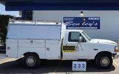 1996  FORD  F-250 PICKUP  W/ COVERED SERVICE BED  168,903 MILES