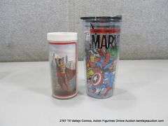 LOT: (2) MARVEL & D.C. DRINK CUPS