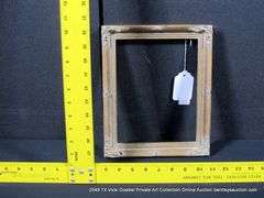 BRONZE PAINTED, CARVED ORNATE WOODEN FRAME 9 X 11