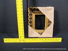 GOLD PAINTED, CARVED WOODEN FRAME