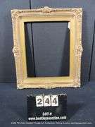 GOLD PAINTED, CARVED ORNATE WOODEN FRAME 23 X 27