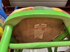 LOT 3 - THONET COLORFUL PAINTED BENT WOOD CHAIRS - (3X THE MONEY)