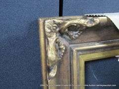GOLD/BRONZE PAINTED, CARVED WOODEN FRAME 12 X 14
