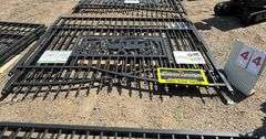 2025 KJ METAL FARM DRIVEWAY GATE - DEER MOTIF STYLE MODEL: K0720, 7' X 20'