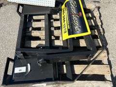 2025 MOWER KING SKID STEER FORKS MODEL: SA - ADJUSTABLE, QUICK ATTACH, S/N: SA25050101C-06C