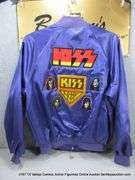 "KISS ARMY" BOMBER JACKET - PURPLE, SIZE X-LARGE