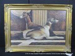 "GREYHOUND DOGS" 26 X 36