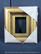 GOLD PAINTED, CARVED WOODEN FRAME 13 X 15