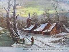 MOTHER BRINGING WATER IN SNOW
