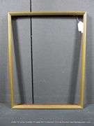 GOLD & GREEN PAINTED, CARVED WOODEN FRAME 21 X 28