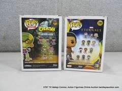 LOT: (2) ASSORTED FUNKO POP! MARVEL AND CRASH BANDICOOT