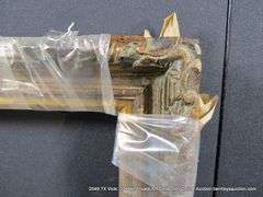 BRONZE PAINTED, CARVED ORNATE WOODEN FRAME - (WRAPPED IN PLASTIC) 28 X 32