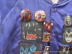 "KISS ARMY" BOMBER JACKET - PURPLE, SIZE X-LARGE