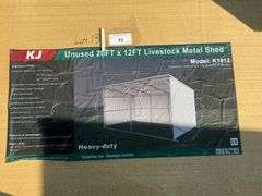2025 KJ LIVESTOCK METAL SHED MODEL: K1912