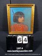 UNKNOWN: NATIVE AMERICAN GIRL 14 X 16