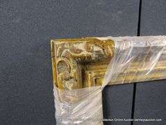 BRONZE PAINTED CARVED ORNATE WOODEN FRAME (WRAPPED IN PLASTIC) 28 X 32