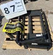 2025 MOWER KING SKID STEER FORKS MODEL: SA - ADJUSTABLE, QUICK ATTACH, S/N: SA25050104C