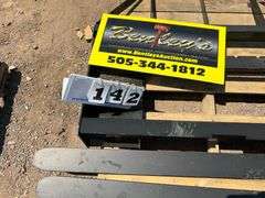 2024/2025 MOWER KING SKID STEER FORKS MODEL SA - ADJUSTABLE, QUICK ATTACH, S/N: SA25010501N-06N