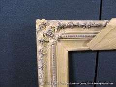 GOLD PAINTED, CARVED ORNATE WOODEN FRAME 23 X 27