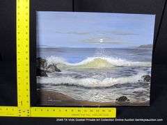UNKNOWN: OCEAN WAVES UNDER THE MOONLIGHT