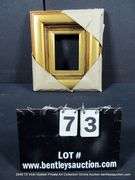 GOLD PAINTED, CARVED WOODEN FRAME 13 X 15