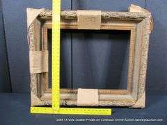 BRONZE PAINTED, CARVED ORNATE WOODEN FRAME 27 X 33