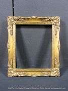 GOLD PAINTED, CARVED ORNATE WOODEN FRAME 13 X 15