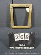 BRONZE PAINTED, CARVED WOODEN FRAME 13 X 15