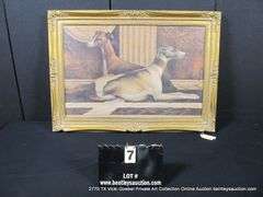 "GREYHOUND DOGS" 26 X 36