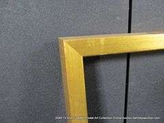 GOLD PAINTED, WOODEN FRAME 23 X 29