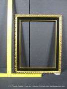 GOLD PAINTED, W/ FLOCKED VELVET INLAY, CARVED WOODEN FRAME 24 X 30