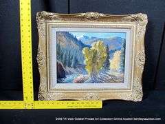 MOUNTAIN VALLEY STREAM W/ ASPENS IN THE FALL 19 X 23