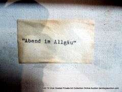 "ABEND IN ALLGAU"