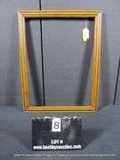 BROWN PAINTED WOOD FRAME 21 X 27