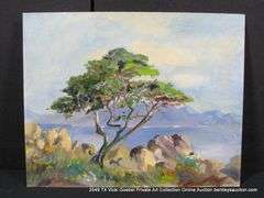 TREE OVER LOOKING THE OCEAN