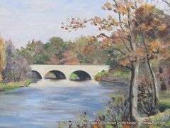 BRIDGE OVER THE RIVER: "DES PLAINES RIVER"