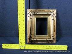 GOLD PAINTED, CARVED ORNATE WOODEN FRAME 11 X 13